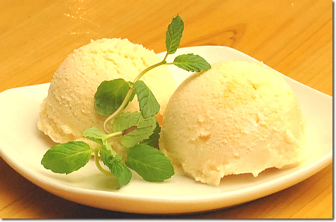 ハチミツ豆腐ジェラート